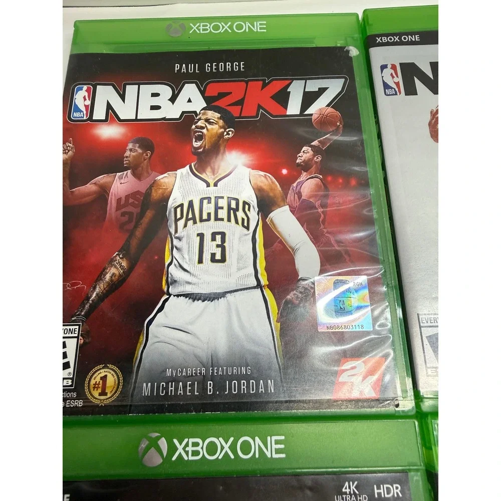 Xbox One Sports Game Lot NBA 2K17 2K18 2K21 MLB The Show 21 Madden 17 Bundle